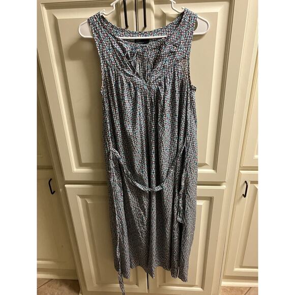 Gap Dress Sleeveless Womens Small Geometric Pattern Blue Purple White Boho Light - Picture 4 of 6